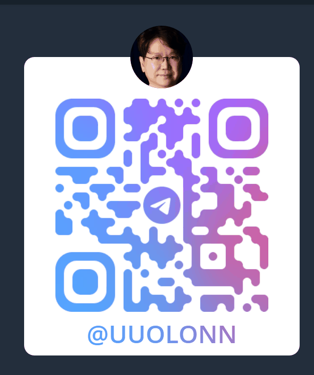 텔레그램 @UUOLONN QR